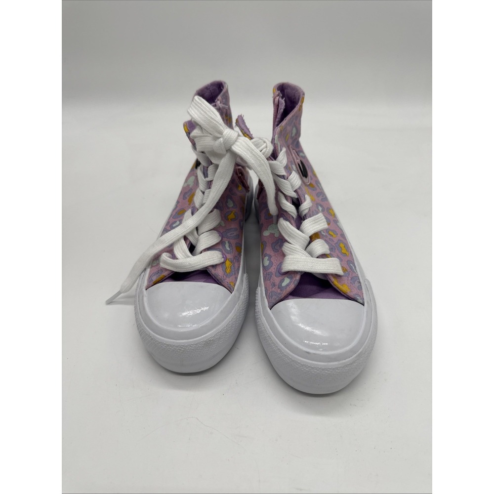 Disney Minnie Mouse Girl High Top Sneakers Shoes Pink Size 2